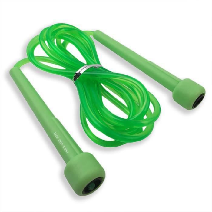 TD® Corde à sauter à Vitesse Petite poignée- 3 m Portable pour adulte-Multi Sport Réglable -Crossfit, Boxe, Fitness MMA Verte