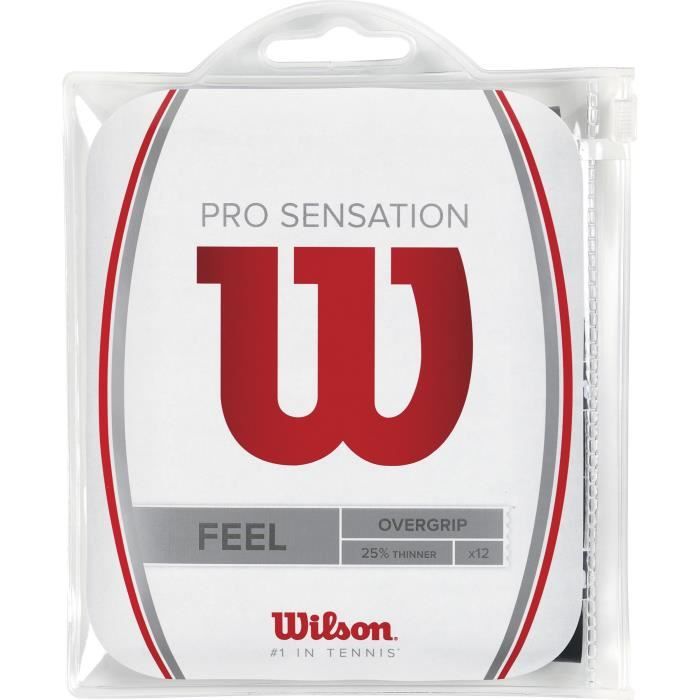 Wilson Pro Overgrip Sensation 12 Pack noir