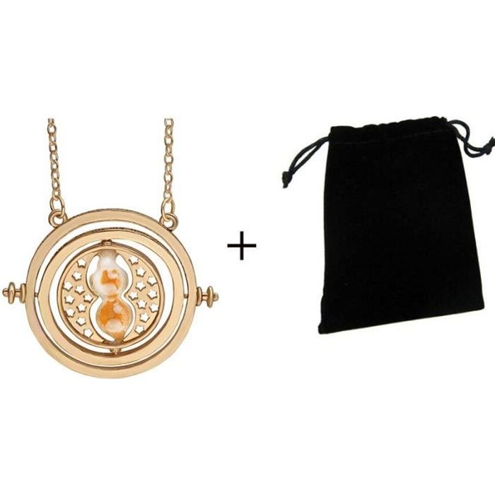 Collier Harry Potter sablier retourneur de Temps Hermione dans - Orange