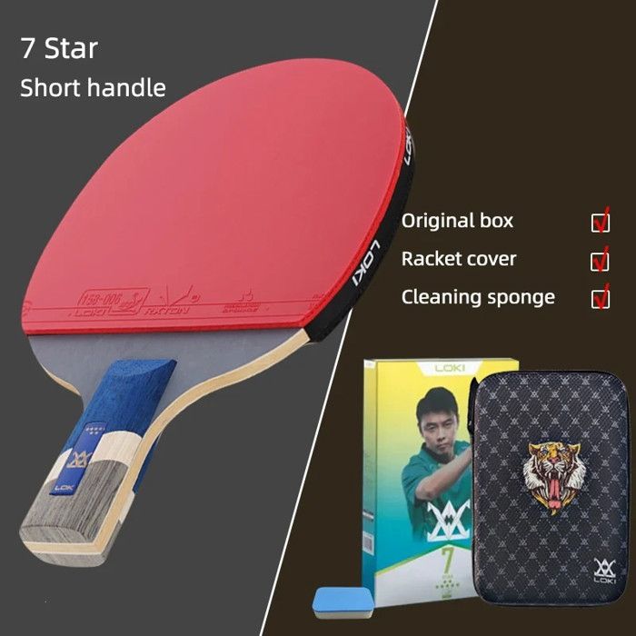 Raquette De Tennis De Table Professionnelle TMOUNT TS70 – Main Nue