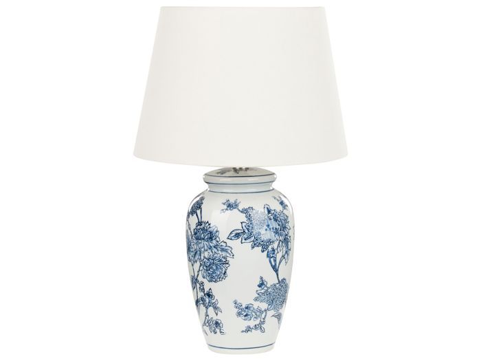 Lampe à poser blanc et bleu BELUSO