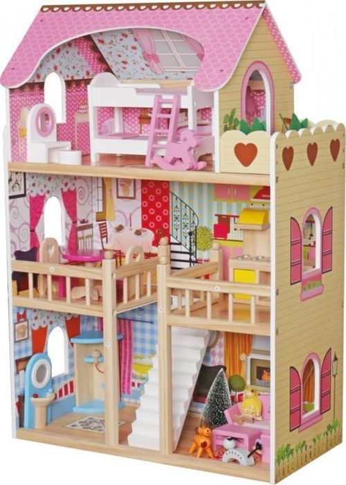 Accessoire maison poupée - Upominkarnia - Bois - Rose - Livré monté
