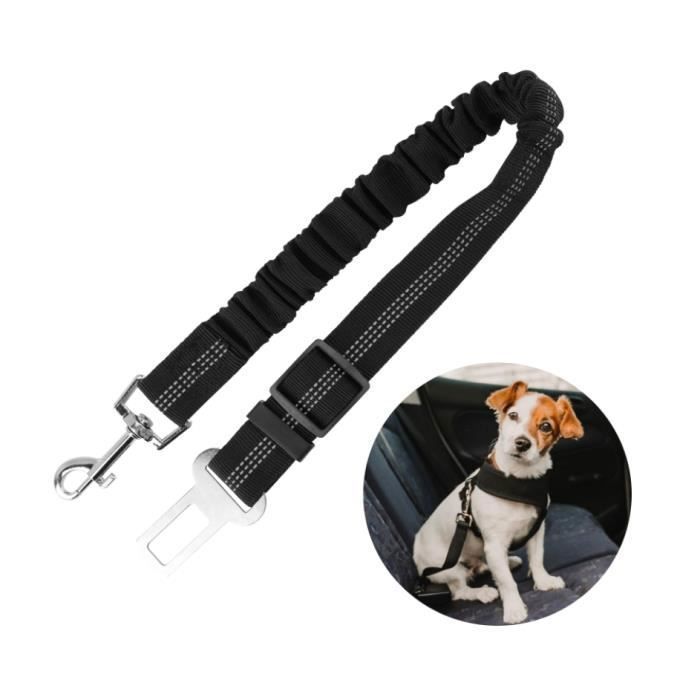 [S] Harnais anti-traction pour chien harnais de sécurité pour chien gilet réfléchissant pour randonnée voyage voiture rouge