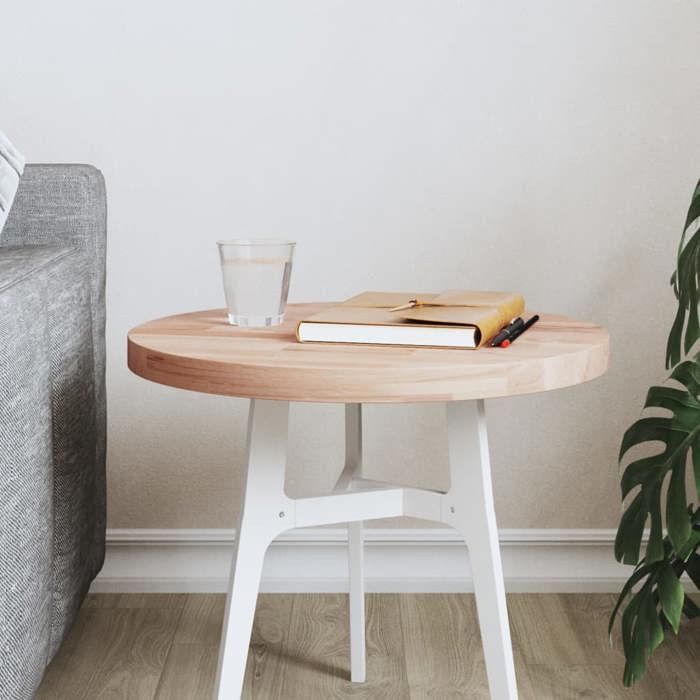 Petite prix Dessus de table - Plateau/Meuble - Ø40x25 cm rond bois massif de hêtre @870686