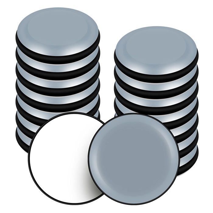 Patins de meubles autocollants ronds 30 mm - lot de 16 (PTFE) pour sols lisses