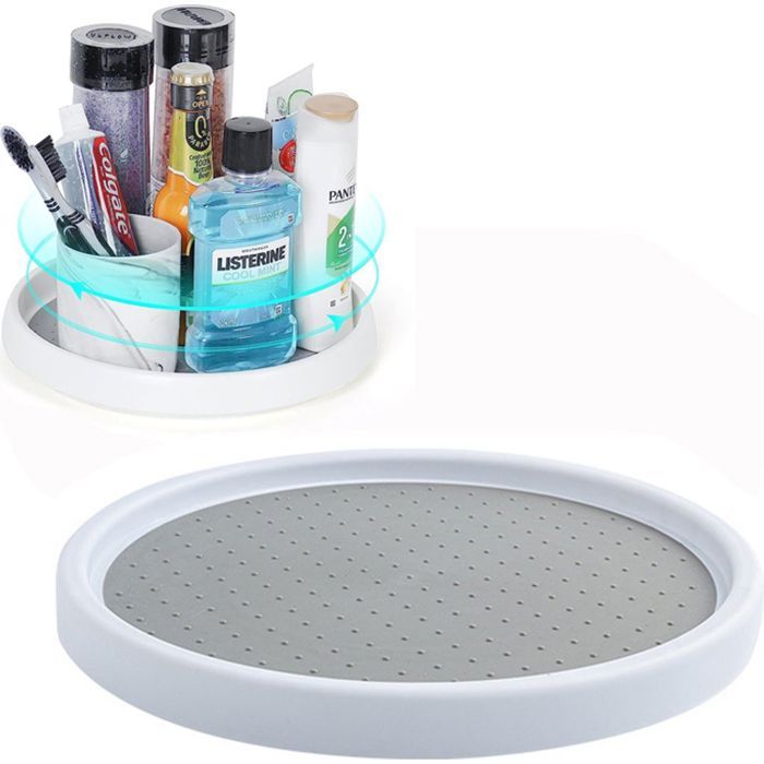 Plateau rotatif pour la cuisine plateau tournant Lazy Susan de 25 cm étagère à épices plateau rotatif à 360° pour réfrigérate