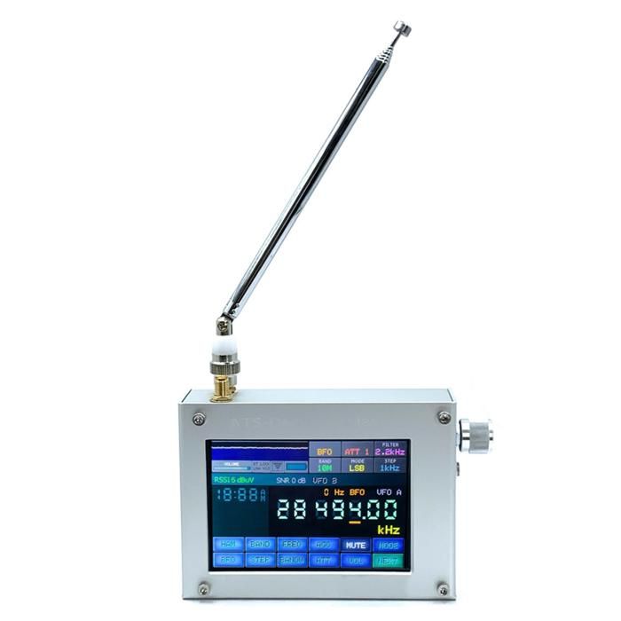 Radio HamGeek ATS25max – Récepteur DSP Si4732, FM/LW/MW/SW/SSB, écran Tactile 2,4″ Et Boîtier Alu