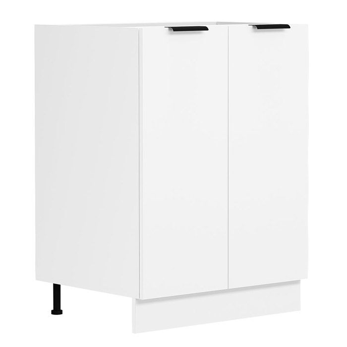 Fasola meuble bas de cuisine 60 cm 2 portes blanc. Fasola meuble bas de cuisine 60 cm 2 portes blanc.