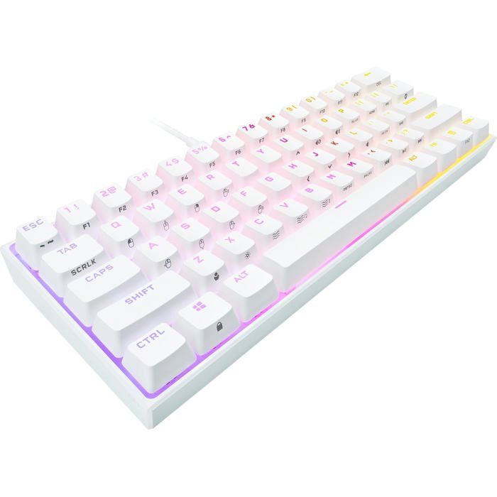 Clavier de Jeu Corsair K65 RGB Mini 60% Éclairage RVB Personnalisable Touches Cherry MX Speed