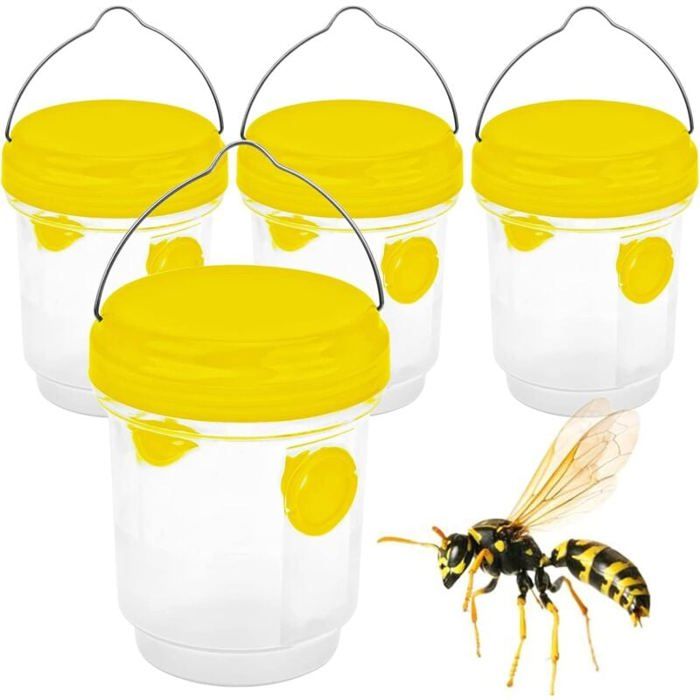 Piège à guêpes et frelons extérieur - MICH - Tap Trap - 4 pièces - Sans produits chimiques