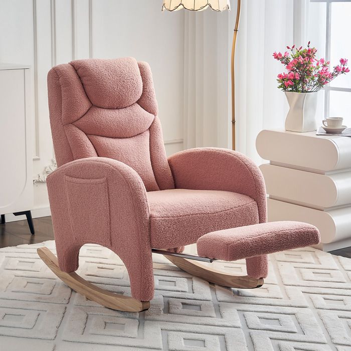 052 Fauteuil à bascule fauteuil relax fauteuil de salon avec accoudoirs fauteuil à bascule rembourré fauteuil daccentuation