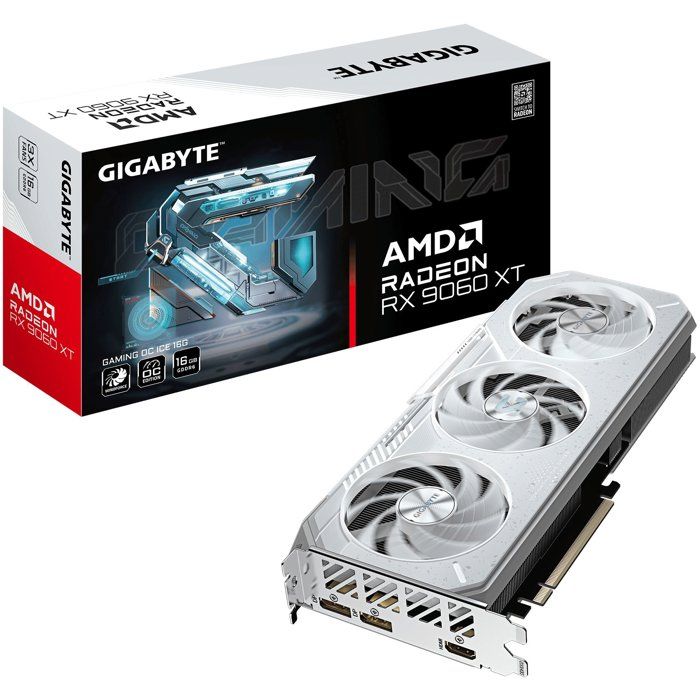 Carte Graphique GIGABYTE Radeon RX 9060 XT GAMING OC 16G – 16 Go GDDR6, PCI-E 5.0, 3320 MHz - vue 7
