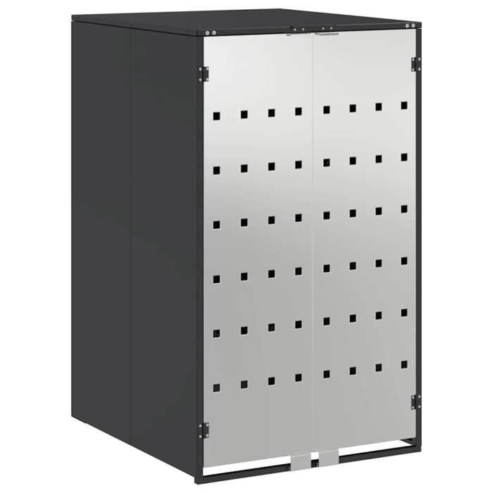 [7757790]Armoire pour poubelle dextérieur - Stockage de Poubelle à Roulettes avec Couvercle à Gaz Relevable pour Poubelle de 240L P