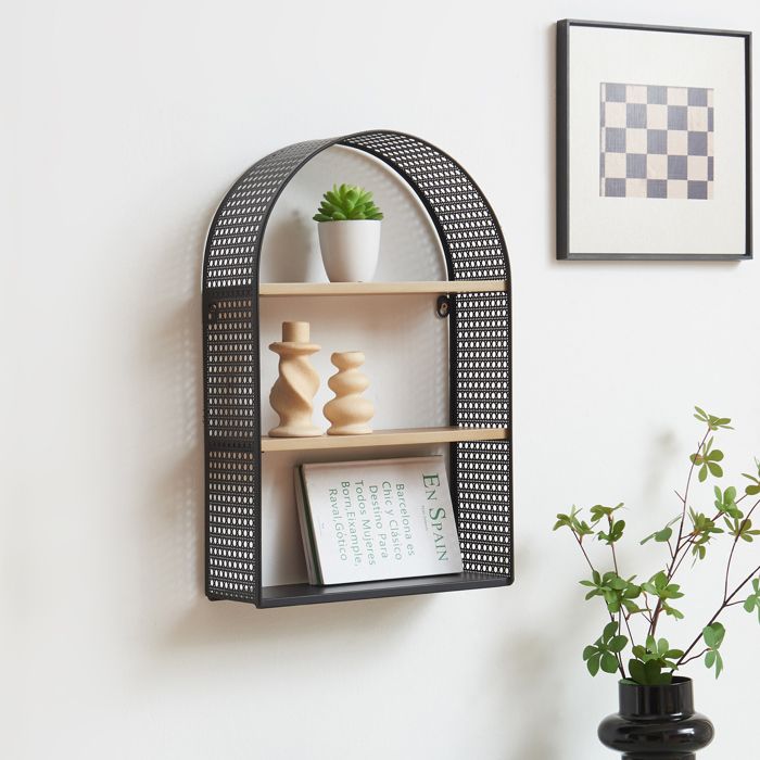 Étagère murale Jäller 53 x 35 x 14 cm noir