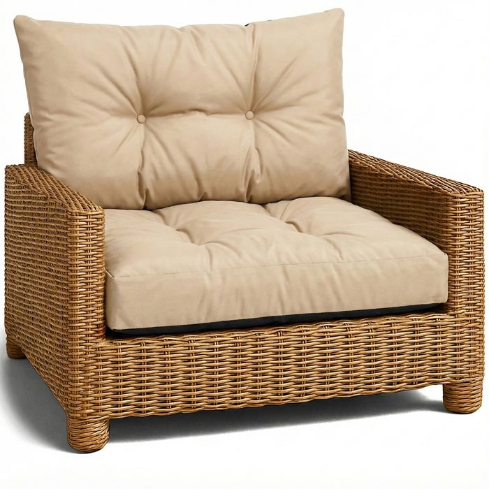 Coussin Lounge Mobilier Jardin Coussin de dossier 40x50 cm - Beige
