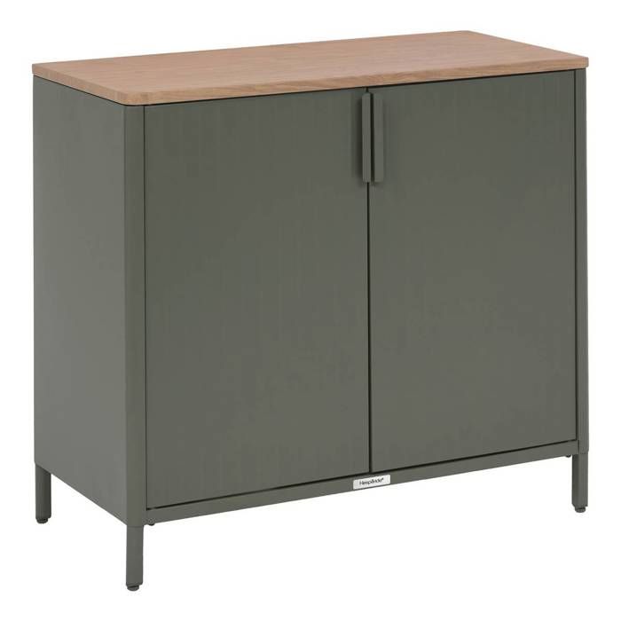 Buffet de jardin Ironia en acier galvanisé vert laurier - Hespéride Buffet de jardin Ironia en acier galvanisé vert laurier - Hespéride