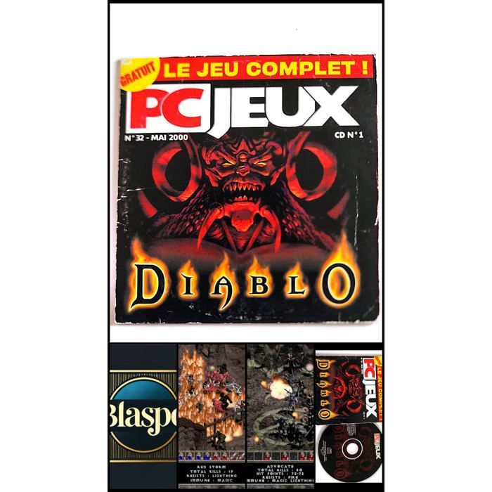 Blizzard Entertainment Diablo PC Jeux N°32 Mai 2000 Jeu PC Cd-Rom Complet Version Française Occasion