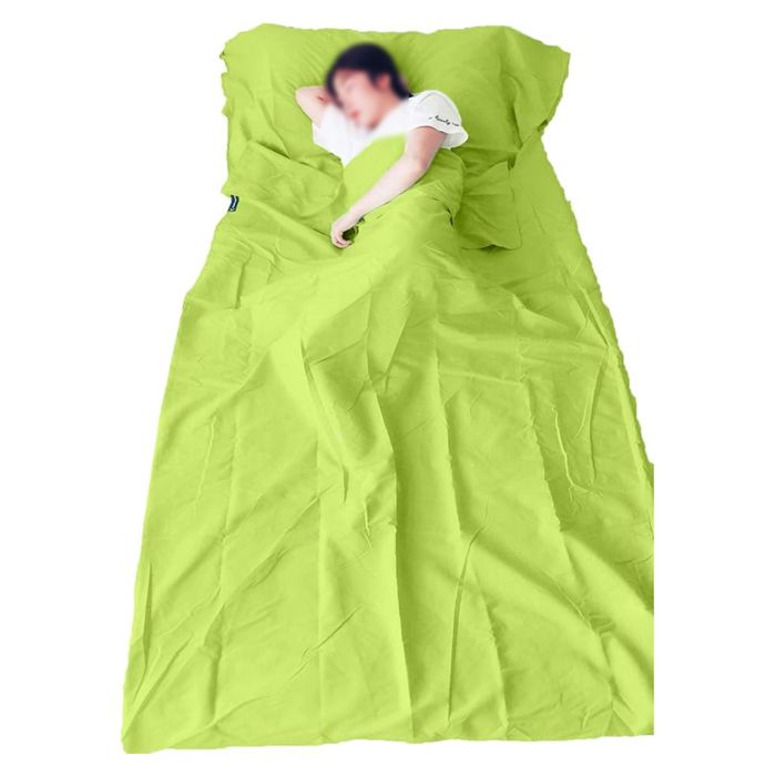 Sac de couchage - Dofilo - sac de couchage de drap sac de couchage rectangulaire ultraléger pour voyage 80x210 cm vert