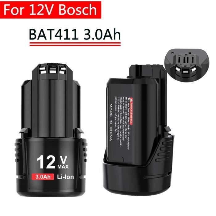 1500mAh 12V Bosch Remplacement Batterie Bosch 12V Batterie pour BOSCH D  70745GOP 2607336013 2607336014 PS20 - Cdiscount Bricolage