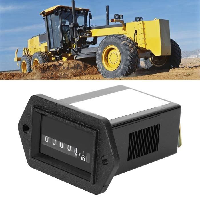 Compteur Heures Moteur Yooreal - AC/DC 5-277V, Étanche IP68 | Pour Tondeuse, Générateur, Tracteur