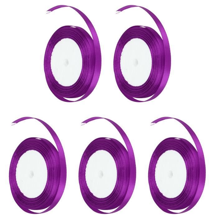 Ruban Satin Rose, Rouleaux De Rubans De Satin 3 Couleurs 22m X 50mm Ruban Tissu Rose, Rubans Bouquet Mariée De Fêtes, Emballage De Cadeaux, Et Cadeaude Fond Anniversaire Mariage Baptême Décor