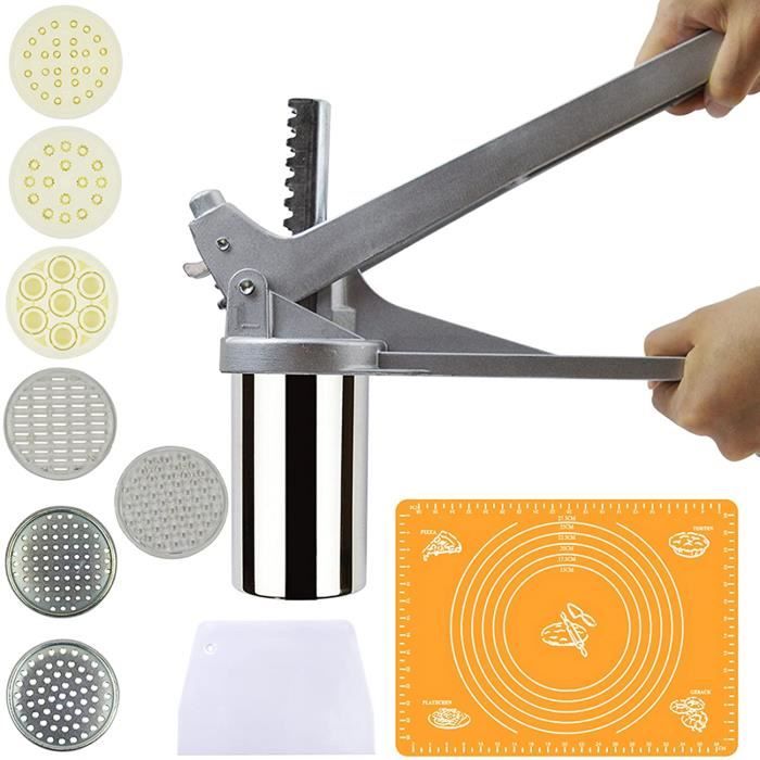 Multi-fonctions Manuel Maker nouilles, pâtes maison en acier inoxydable Machine de presse, Fit pour frais wonton peau rouleuse avec manivelle