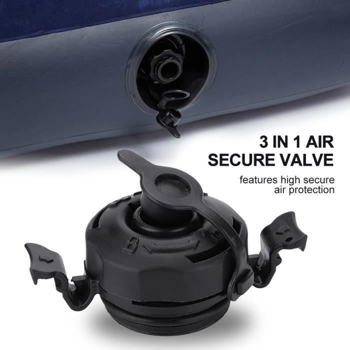 Bouchon De Valve D'air 2 En 1 Pour Matelas Intex - Pièce De Rechange En Plastique Noir