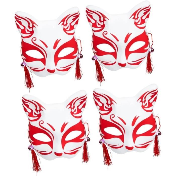 Lot De 3 Masques D'animaux En Tissu Non Tissé - Thème Renard Et Autres, Pour Déguisement Enfants, Fêtes, Halloween - 7