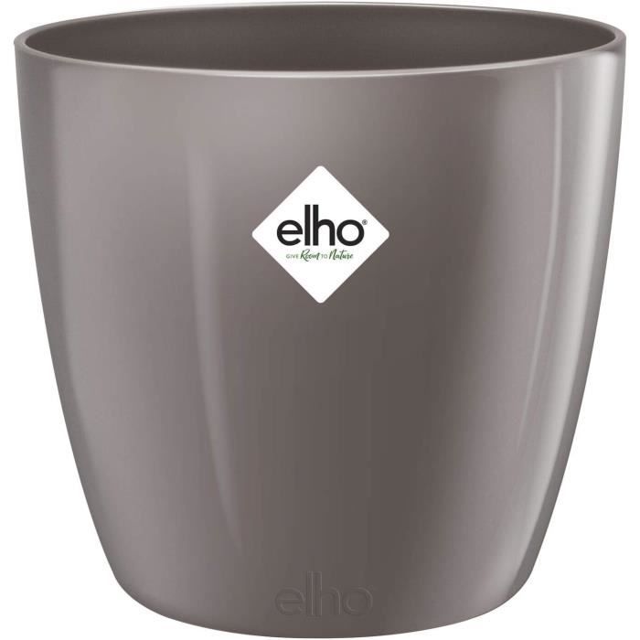 Elho Bouncy Basil 16 - Pot De Fleurs Auto-Arrosage Pour Basilic Frais - 16.5 X H 21 Cm - Marron Terra Caramel