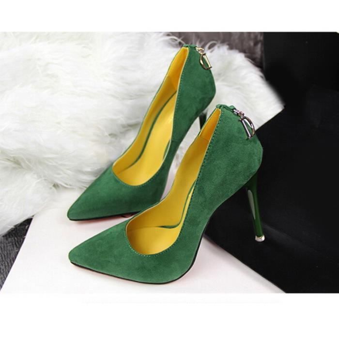 escarpins vertes