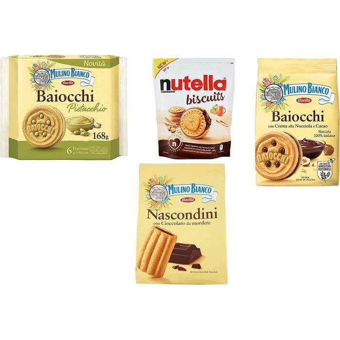 Biscuits Kit de test Nascondini Baiocchi Nocciola Baiocchi Pistacchio  Nutella Biscuits[139] - Cdiscount Au quotidien