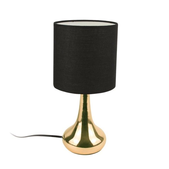 Lampe à poser touch dorée noir Lampe à poser touch dorée noir