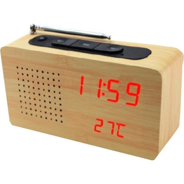 Thermomètre numérique radio-réveil tecno - RETIF
