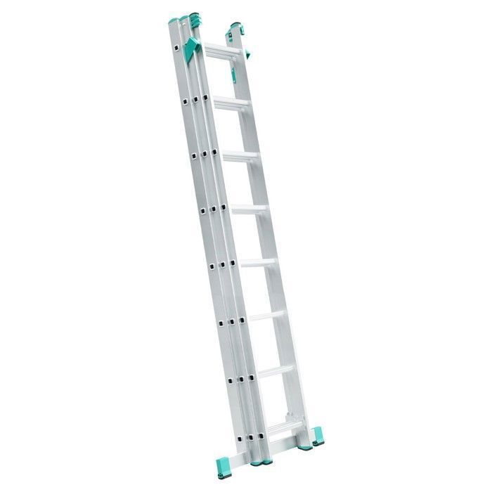 ALVE Echelle transformable 3 plans coulissante extensible 8 marches