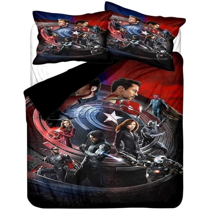 Housse De Couette Marvel Iron Man 4 Parure de lit Ensemble De Literie