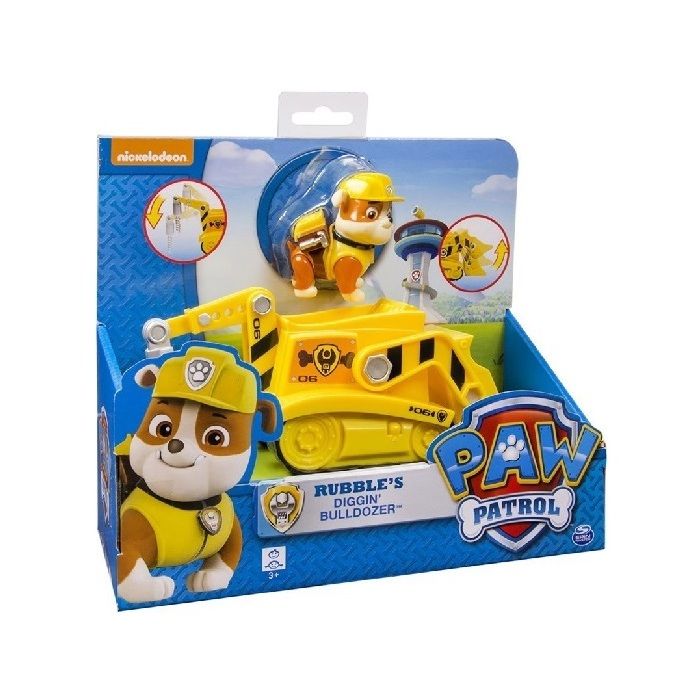 Pat Patrouille : Ruben Avec Son Bulldozer - Figurine Et Vehicule - Paw  Patrol - Re:340 - Cdiscount Jeux - Jouets