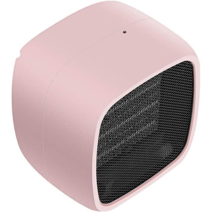 Chauffage D'appoint Portable Silencieux 500W - Mini Ventilateur Chauffant Blanc - Prise UE Pour Bureau, Chambre, Dortoir
