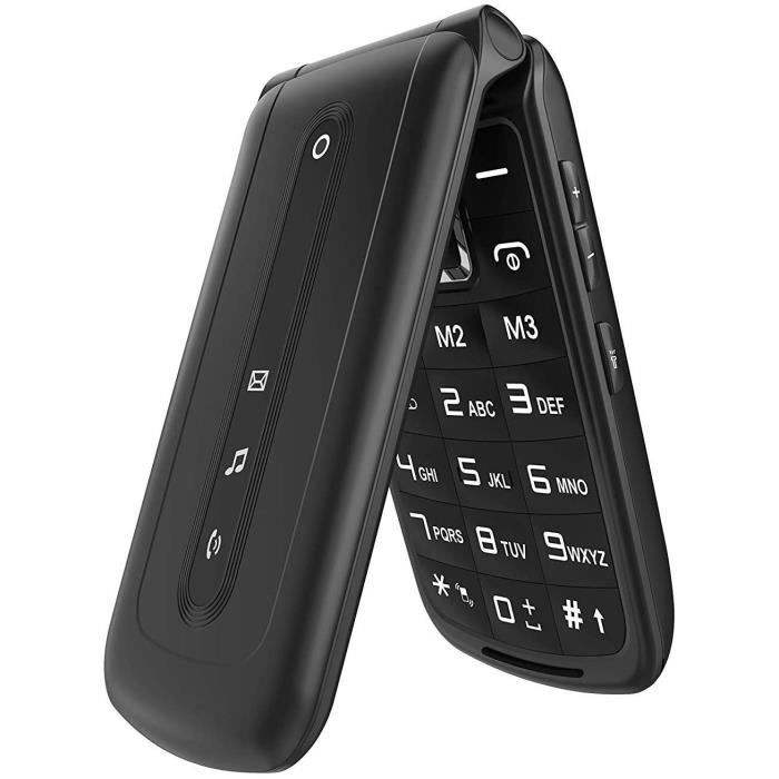 Téléphone Senior 2G - Gros Boutons Écran 2,6 - Batterie 1400mAh - Lampe Torche - Clapet Téléphone Personnes âgées Téléphone Senior 2G - Gros Boutons Écran 2,6 - Batterie 1400mAh - Lampe Torche - Clapet Téléphone Personnes âgées