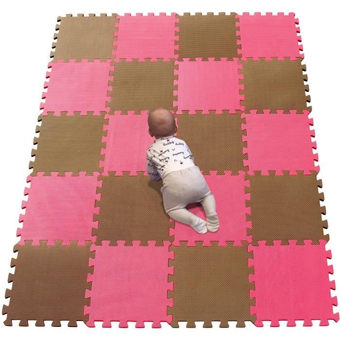 Tapis Mousse bébé Puzzle de Sol Bebe Tapis pour Dalle Jeu Enfant