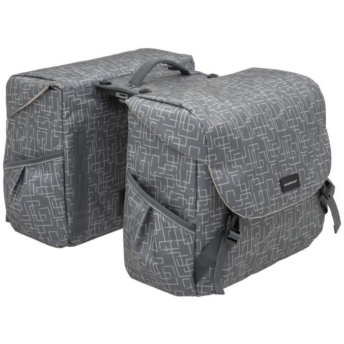 New Looxs sacoche double pour vélo Mondi Joy MIK 38 litres gris - Main Image