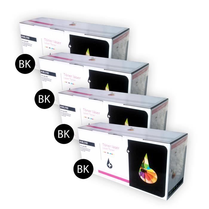 4-Pack Compatible Toner Cartridges For Canon 131 (Black, Cyan, Magenta, Yellow)