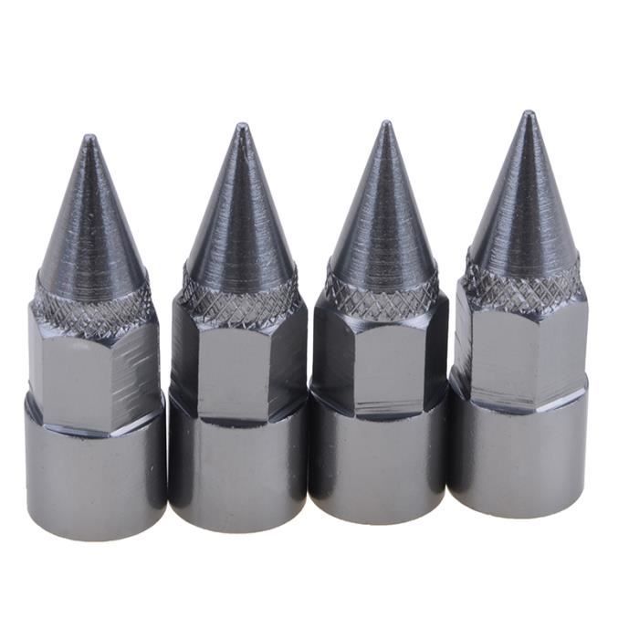 Lot De 4 Bouchons De Valve De Pneu Universels - Forme Dé, Vert, Anti-rouille, Pour Voiture, Moto, VTT