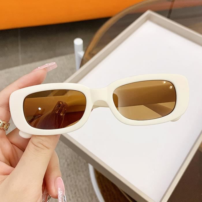 Couleur Beige The Lunettes de soleil pour enfants de 2 a 10 ans retro rectangulaires vintage protection s Achat Vente lunettes de vue couleur Beige The Lunettes de Cdiscoun