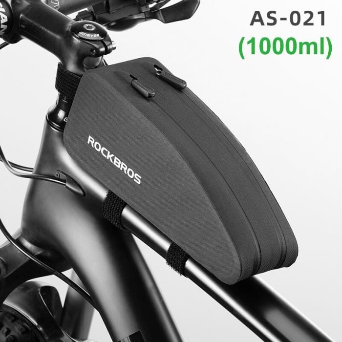 Sac De Cadre étanche ROCKBROS Pour Vélo - Support Téléphone, 1,5L, Noir, Pour VTT Et Cyclisme