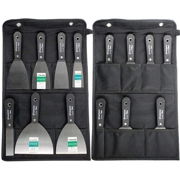 Lot De 4 Couteaux à Mastic Goldblatt - Acier Inox, Largeurs 4, 5 Et 6 Pouces - Kit 9-en-1 Neuf