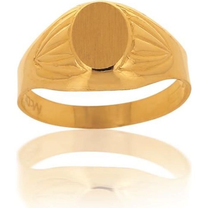 Chevalière Or Jaune 18 Carats