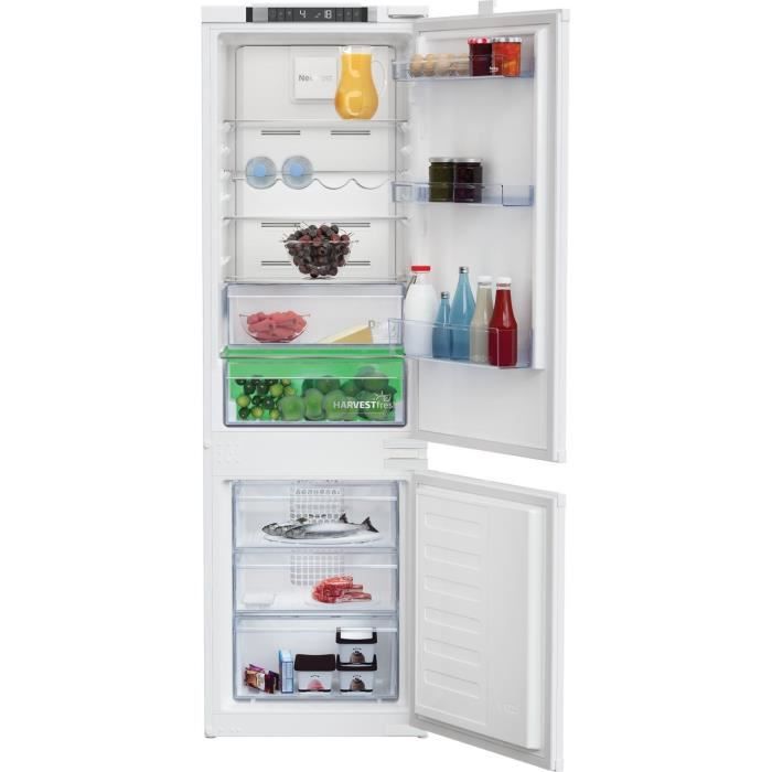 Réfrigérateur Combiné Encastrable Beko BCNA275E4ZSN – 254 L, Froid Ventilé, HarvestFresh