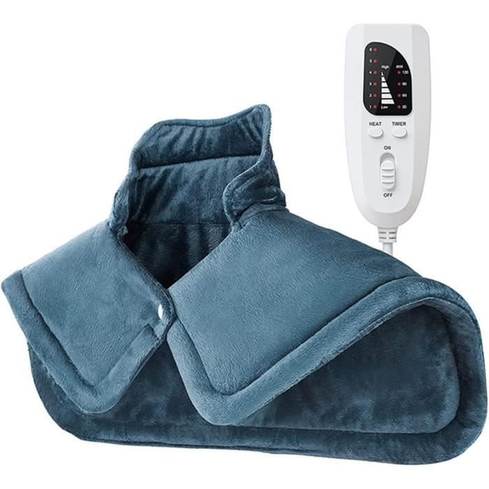 Coussin Chauffant électrique Dos Et Nuque 60x108cm - 6 Niveaux Chaleur, 4 Minuteries, Lavable En Machine - 2