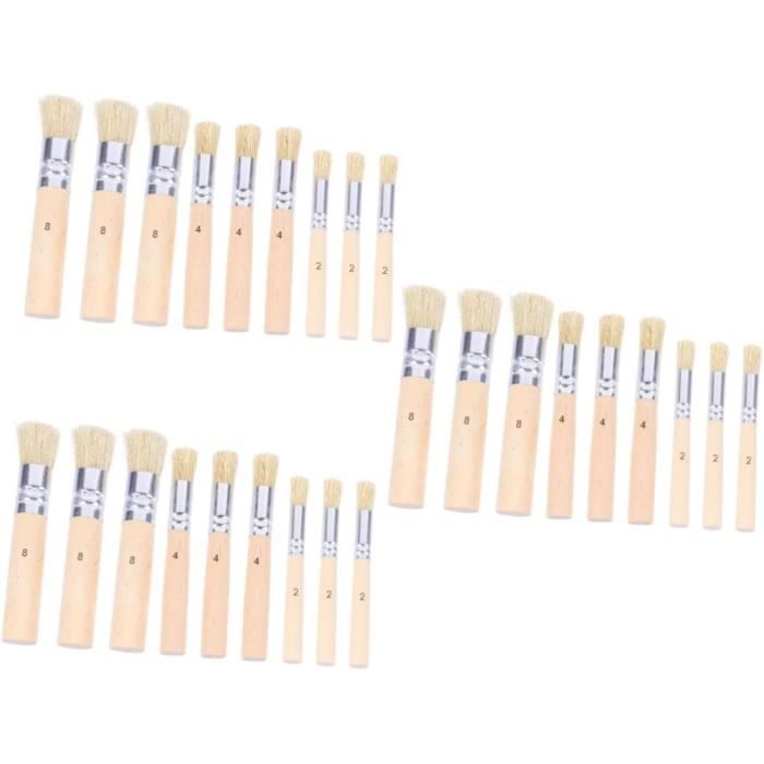 Rubberset 99060320 Pinceau Pour Peinture à L'huile Rase/résine, Soie Blanche, Manche Plastique, Largeur De