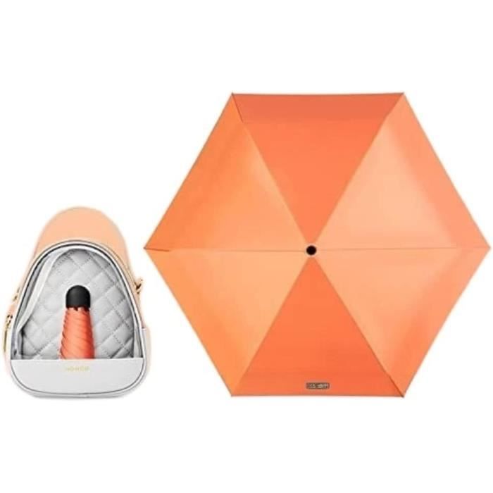 Parapluie Pliant ZOMAKE - 8 Baleines, Ø 96 Cm, Poignée En Bois - Anti-UV UPF 50+ Et Imperméable - Compact (20,5 Cm Plié) - Pour Homme Et Femme
